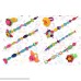 QCHOMEE Beads DIY Pop Jewelry Making Kid Set Colorful Craft Beads 150pcs Jewelry Beads DIY Necklace Bracelet Ring Hair Band Educational Toys Creativity for Girl 3+ Portable Bottle B07H3NK14Z